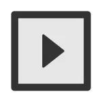 Play Square SVG Icon